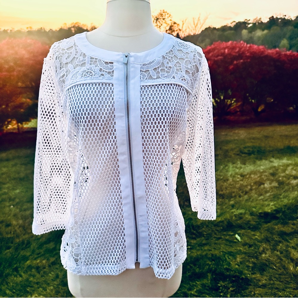 Tribella White Lace Jacket